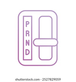gearshift icon with white background vector stock illustration