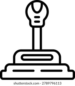 Gearshift Line Icon and Vector