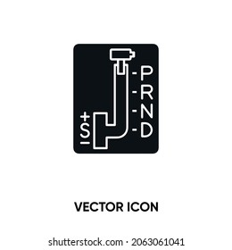 Gearshift vector icon. Modern, simple flat vector illustration for website or mobile app.Transmission or gearbox symbol, logo illustration. Pixel perfect vector graphics	