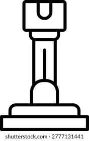 Gearstick Art Vector Design Icon Illustration