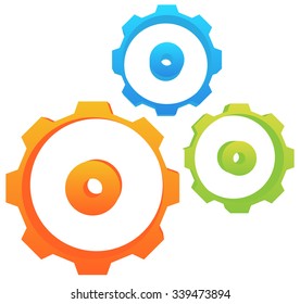 Gearwheel, gear, cogwheel vector.