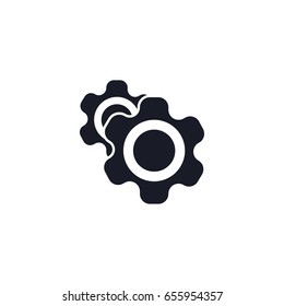 gearwheel icon, can be used for web and mobile design