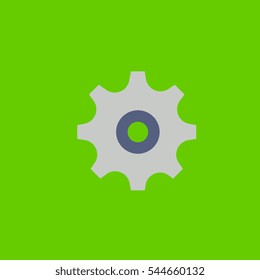 gearwheel icon flat disign