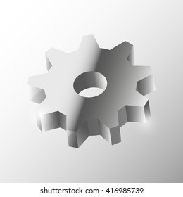 Gearwheel icon illustration