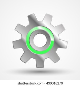 Gearwheel icon illustration