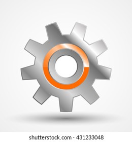 Gearwheel icon illustration