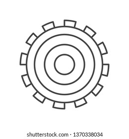 gearwheel tool isolated icon
