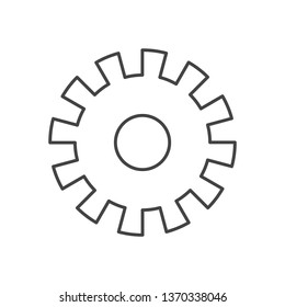 gearwheel tool isolated icon