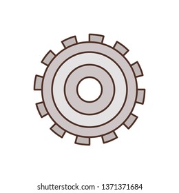 gearwheel tool isolated icon