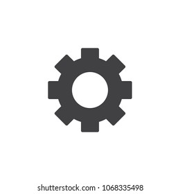 Gearwheel vector icon. filled flat sign for mobile concept and web design. Cog wheel simple solid icon. Setting symbol, logo illustration. Pixel perfect vector graphics