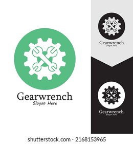 Gearwrench vector icon background template