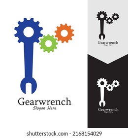 Gearwrench vector icon background template