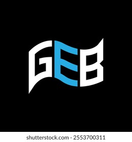 GEB logo design, GEB simple and modern logo. GEB luxurious alphabet design  