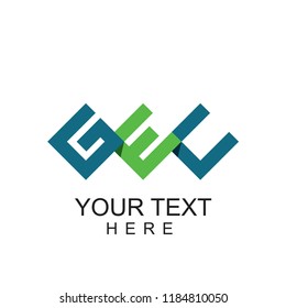 GEC Isometric Colorful Vector Creative Logo