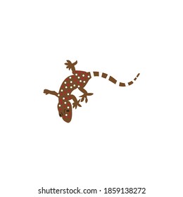 Gecko diseño vectorial ilustración icono plantilla de logotipo