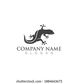 Gecko Green Logo Vector Animal