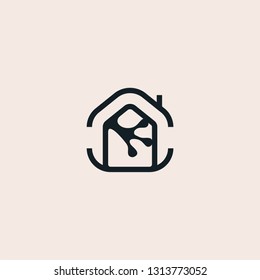 gecko home real estate logo vector icon template