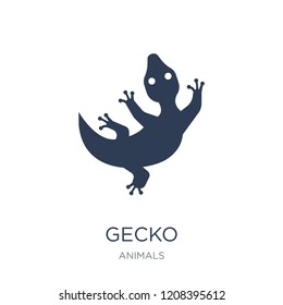 Gecko icon. Trendy flat vector Gecko icon on white background from animals collection, vector illustration can be use for web and mobile, eps10