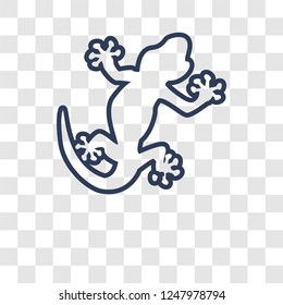 Gecko icon. Trendy Gecko logo concept on transparent background from animals collection