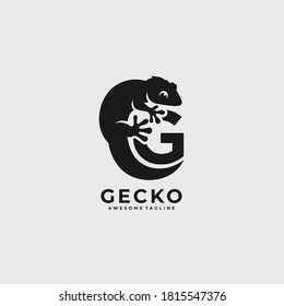 Logo Del Vector De Ilustración De La Letra Gecko G.