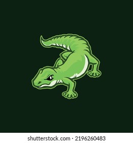 Gecko Lizard Green Vector Illustration