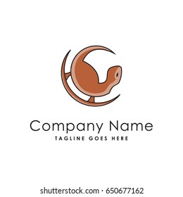 gecko lizard icon logo template
