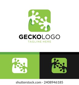 Gecko Logo Design. Simple and Modern. Vector illustration