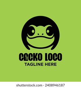 Gecko Logo Design. Simple and Modern. Vector illustration