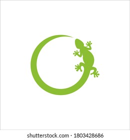 gecko logo design vector sign