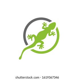 Gecko Logo Design Vector Template