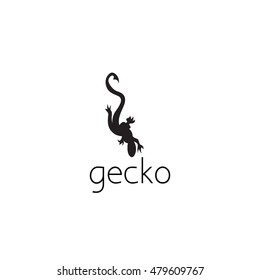 gecko logo graphic design concept. Editable gecko element, can be used as logotype, icon, template in web and print 