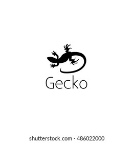 gecko logo graphic design concept. Editable gecko element, can be used as logotype, icon, template in web and print 