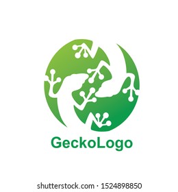 gecko logo icon design template