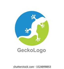 gecko logo icon design template