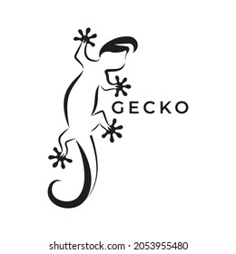 Gecko logo unique graphic design can be used as a logotype, template