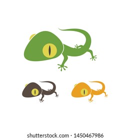 Gecko logo vector icon illustration template