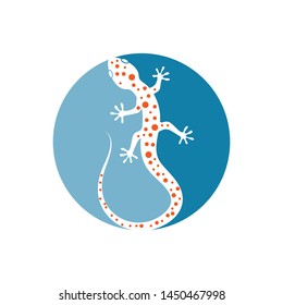 Gecko logo vector icon illustration template