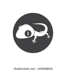 Gecko logo vector icon illustration template