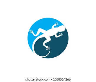 Gecko logo vector icon template