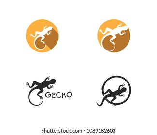 Gecko logo vector icon template