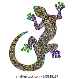 Gecko Psychedelic Art Design