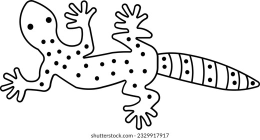 gecko tokay gecko lizard pet animal Outline