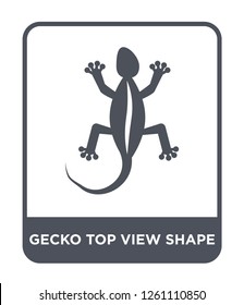 gecko top view shape icon vector on white background, gecko top view shape trendy filled icons from Culture collection, gecko top view shape simple element illustration