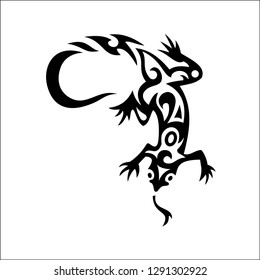 Gecko Tribal Vector