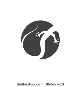 Gecko vector icon illustration template