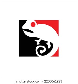 gecko vector logo design animal