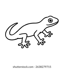gecko vector realistic line icon on white background
Vector line icon animal, wildlife