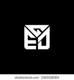GED letter logo vector design, GED simple and modern logo. GED luxurious alphabet design  