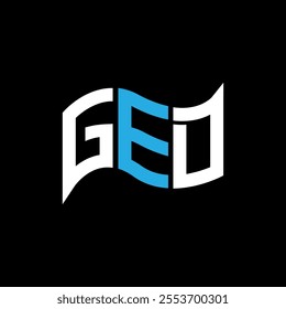 GED logo design, GED simple and modern logo. GED luxurious alphabet design  