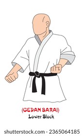 Gedan Barai Lower Block in Karate